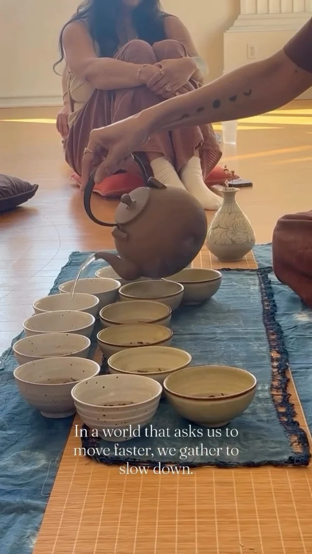 In a world that asks us to move faster, we gather to slow down. Tea to ground the senses, a gentle invitation inwards- calling us back home. Tango teaches us to listen, a practice in embodying presence.😌

Join us for an evening in slowing down, listening, and connecting with our bodies, and finding presence through ritual and movement.🍵💃🏻For those of us that struggle to sit still, movement can be a meditative practice. Tea invites us inwards, Tango teaches us to listen. Together they become a practice in presence.

Our next series of Tea and Tango is on✨Sunday March 15th, 5-8pm @pieterperformancespace in Los Angeles, Ca✨A special evening series of @tea_and_tango ! We look forward to seeing you there!