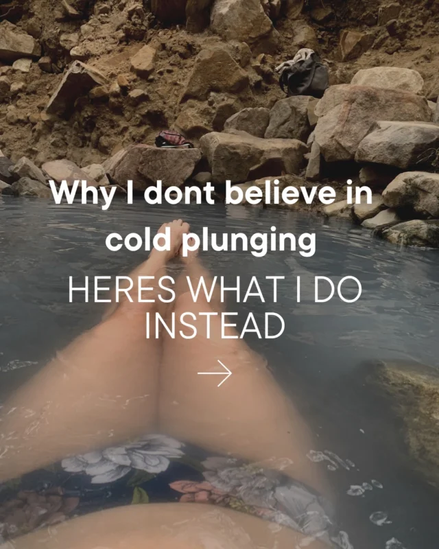Why I don’t believe in cold plunging- Here’s what I do instead⬆️⬆️⬆️