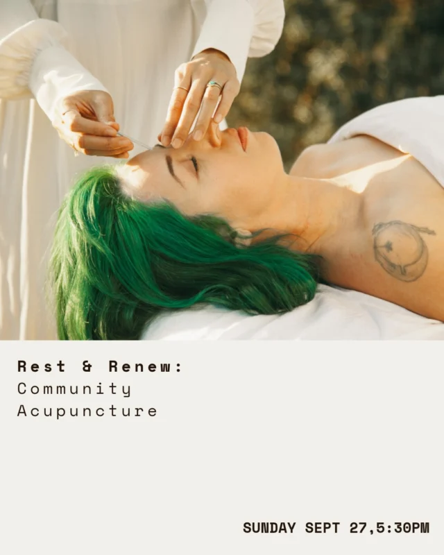 Hey folks!🤍

I’ll be hosting a Community Acupuncture Session next Sunday September 26th, 530 pm @enjoy_yoga_cm 🕊️

A perfect way to wind down from Summer’s activities and reset as we transition into the new szn ahead.

We’ll start with guided movements to settle into our bodies. Everyone will receive select acupuncture points to support stress recovery & neuro regulation while bathed in a beautiful playlist of sounds to calm and settle the mind and senses.

Receiving acupuncture in a group setting creates a sense of connection and collective healing—reminding us that wellness doesn’t have to be a solo journey. The relaxed, quiet atmosphere allows your body to deeply rest, reduce stress, and restore balance, while the supportive energy of the group can enhance the overall experience.

I look forward to serving you! 

Link in BIo to sign up!